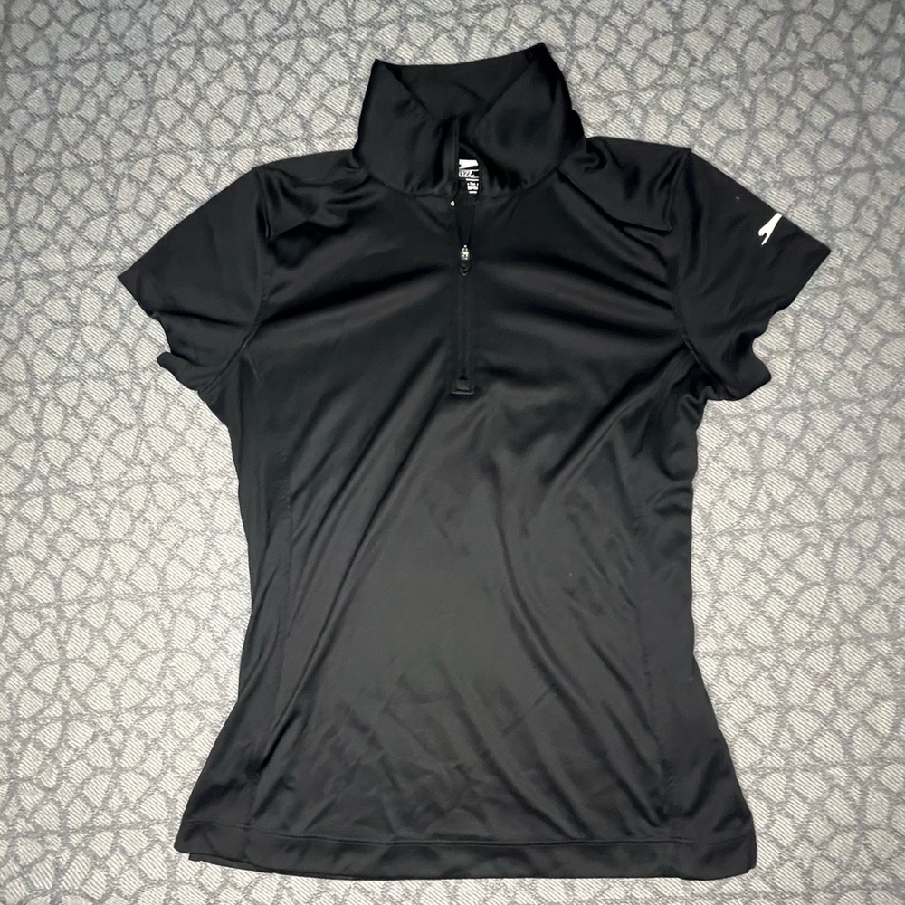 Ladies Black Polo Shirt Slazenger Golf Small